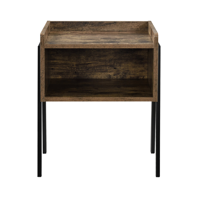 Maatschets Moderne nachtkastje Madeira 52x42x35 cm hout en zwart
