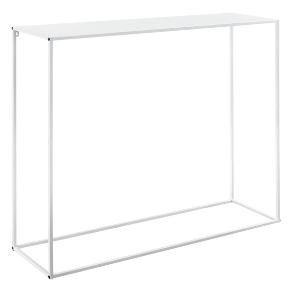 Console tafel sidetable metaal 95x110x32 cm wit mat