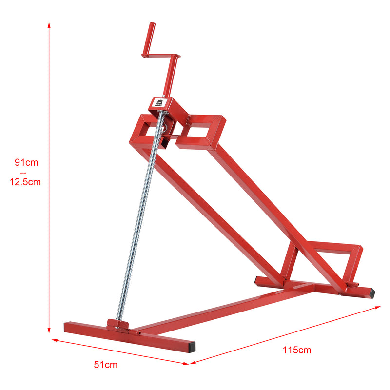 Maatschets Grasmaaierlift lift voor zitmaaier tot 400 kg 115x51x12,5-91 cm
