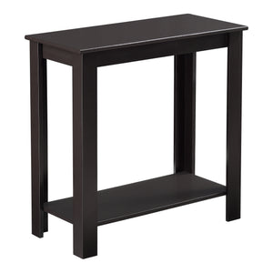 Bijzettafel Chur met plank MDF 60x30x61,3 cm donkerbruin