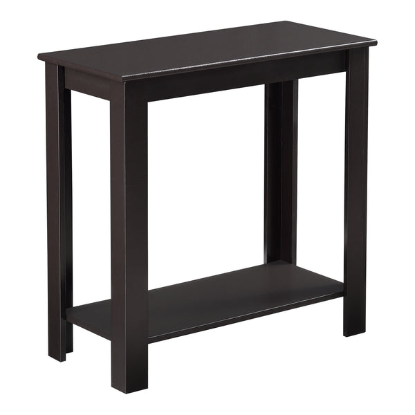 Bijzettafel Chur met plank MDF 60x30x61,3 cm donkerbruin