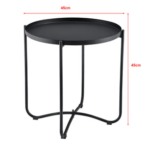 Salontafel Alvkarleby met 2 stoelen 3-delig zwart