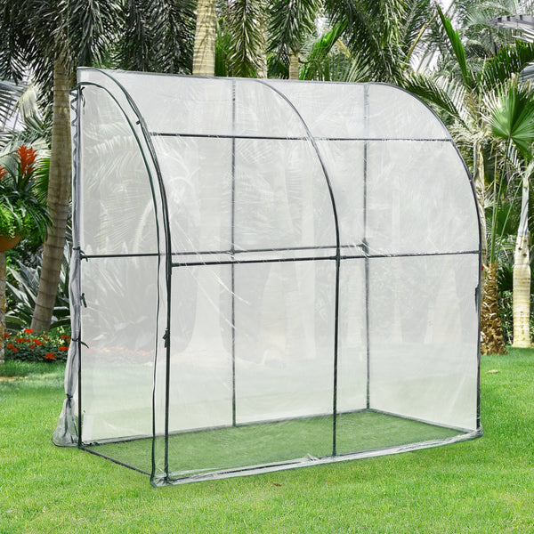 [en.casa] Tuinkas Juta kweekkas 100x200x215 cm transparant