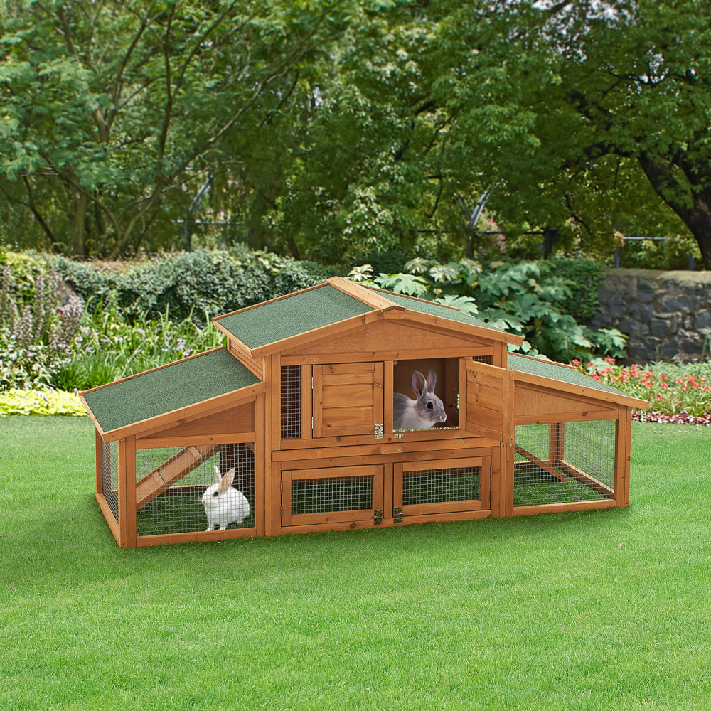 Clapier Schmitten 72x180x62cm bois de sapin [en.casa] - premiumXL