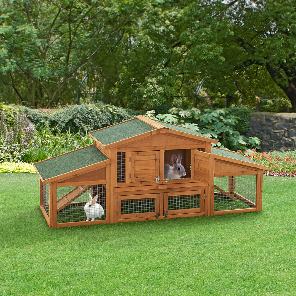 Clapier Schmitten 72x180x62cm bois de sapin [en.casa] - premiumXL