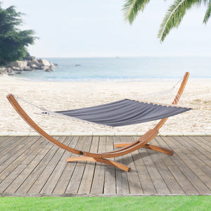 [en.casa] Hangmat met standaard Langadia 415x120x125 cm