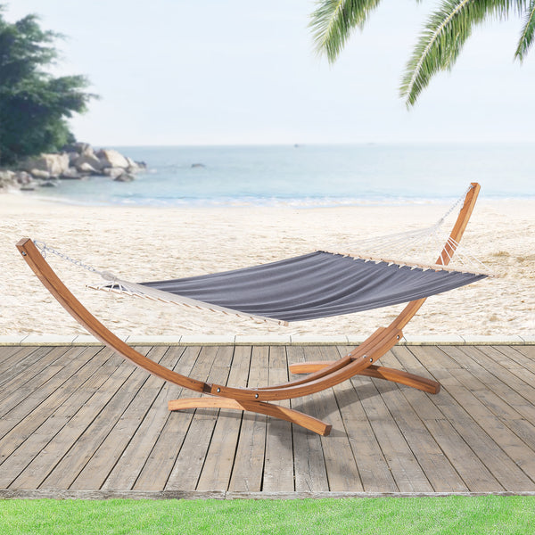 [en.casa] Hangmat met standaard Langadia 415x120x125 cm