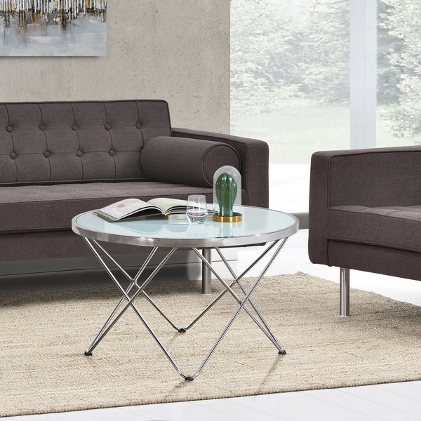 Table basse Nikkeby ronde métal [en.casa]