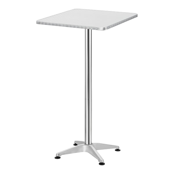Table de bistrot carrée Järpen à hauteur réglable 75 cm / 115 cm [en.casa]