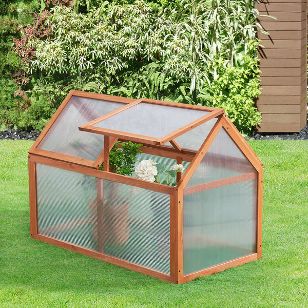 [casa.pro] Tuinkas Duiven kweekkas broeikas 100x55x41-70 cm