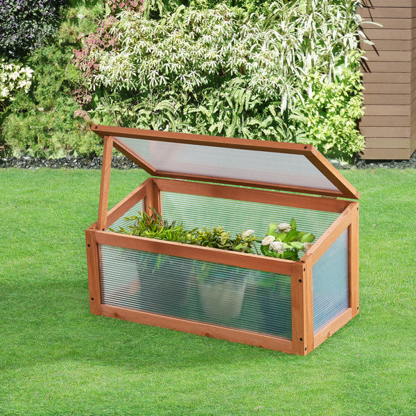 [casa.pro] Tuinkas Laarbeek kweekkas broeikas 60x30x23-30 cm