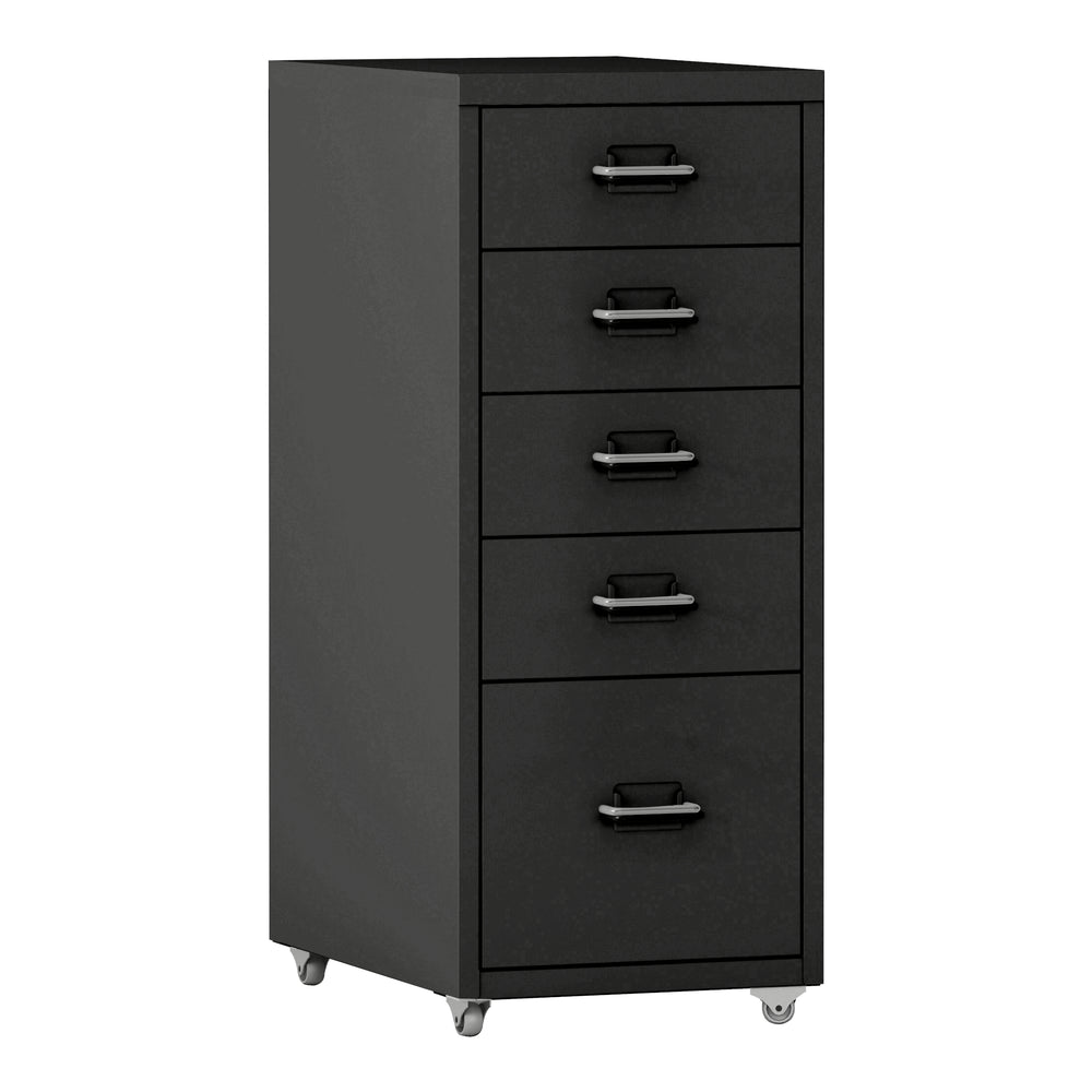Caisson de bureau Kökar à roulettes avec 5 tiroirs 69 x 28 x 41 cm [en.casa]