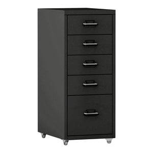 Caisson de bureau Kökar à roulettes avec 5 tiroirs 69 x 28 x 41 cm [en.casa]