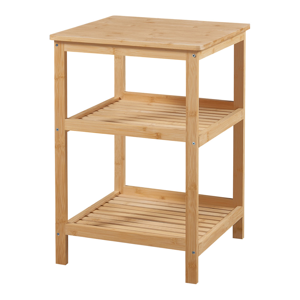 Étagère sur pied en bambou Ikerasak [en.casa] - premiumXL