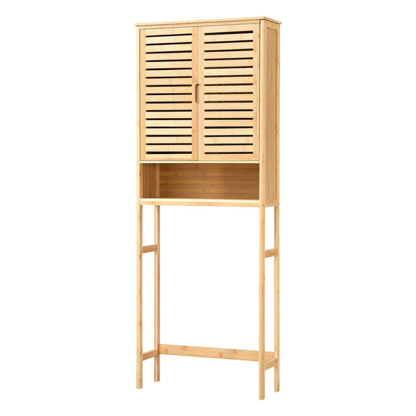 [en.casa] Ombouwkast Geta toiletombouw bamboe 170x66x23 cm