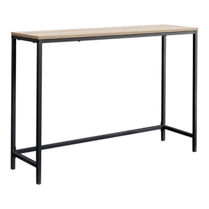 Table console Kronoby 80 x 100 x 30 cm noir / effet bois [en.casa]