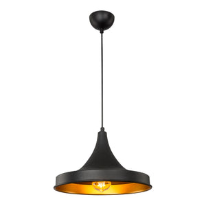 [lux.pro] Hanglamp Bamber Bridge E27 zwart en koperkleurig