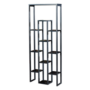 [en.casa] Plantenstandaard Blaavandshuk 150x60x19cm marmer zwart