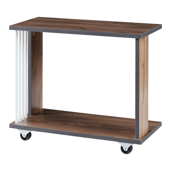 [en.casa] Bijzettafel Haarby 42x50x24 cm Eiken