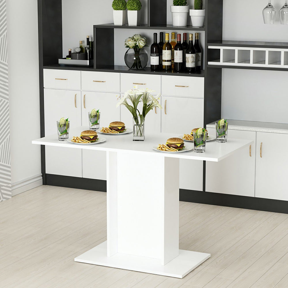 Table à manger Galten pour 4 personnes Blanc [en.casa] - premiumXL
