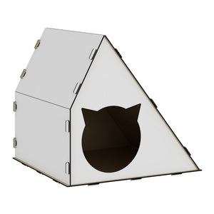 [en.casa] Kattenhuis Lani 40x42x40 cm wit