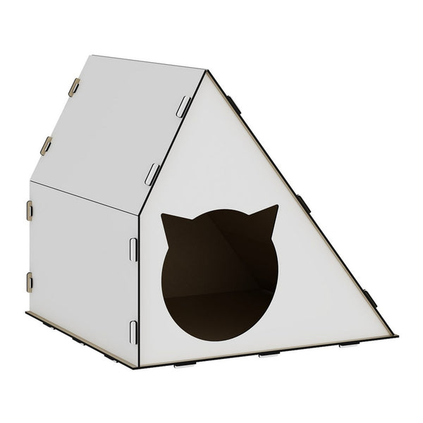 [en.casa] Kattenhuis Lani 40x42x40 cm wit