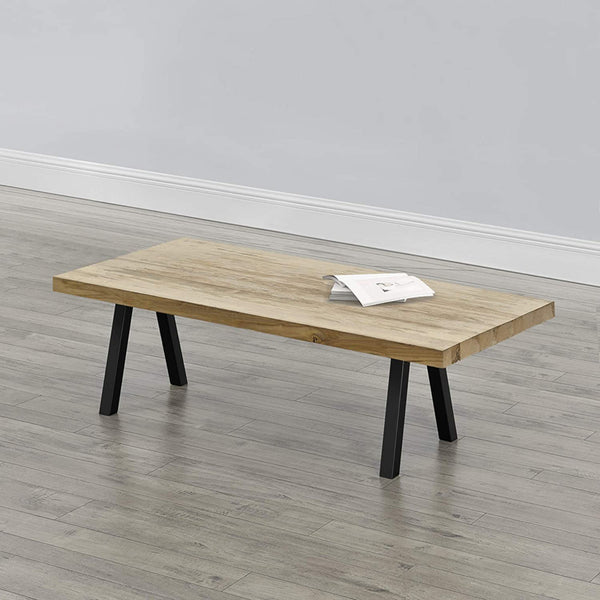 Set de 2 pîeds de table Mariager triangulaires en acier 42 x 40 cm [en.casa]