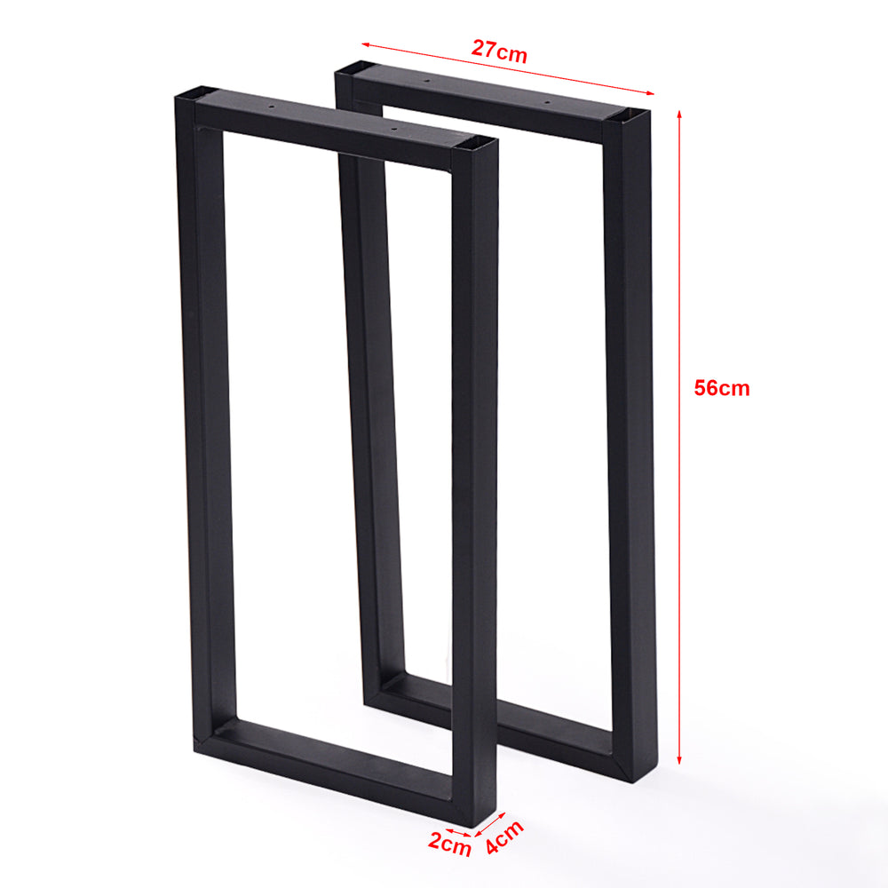 Tafelonderstel Møldrup 56x27cm Zwart [en.casa] - premiumXL