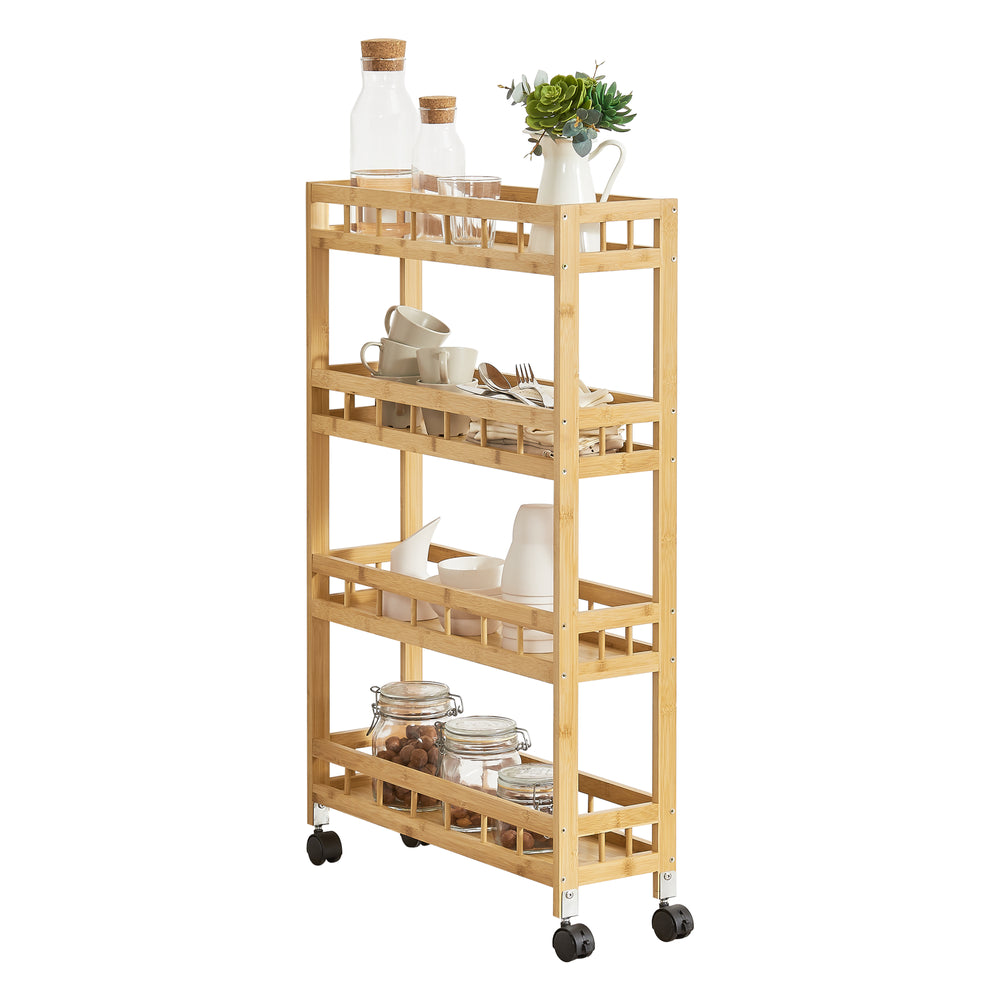 Rollwagen Pyhäjoki 96 x 60 x 18 cm Naturel [en.casa] - premiumXL
