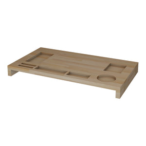 [en.casa] Monitorstandaard Ringsted verhoger 5x54x30 cm houtkleurig