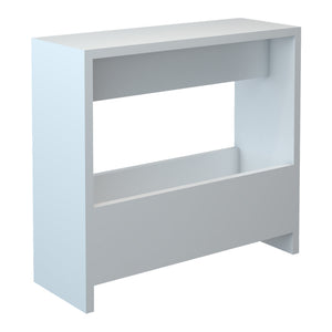 Table d'appoint rectangulaire Rødovre avec porte-revues 60 x 55 x 20 cm blanc [en.casa]