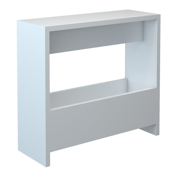Table d'appoint rectangulaire Rødovre avec porte-revues 60 x 55 x 20 cm blanc [en.casa]