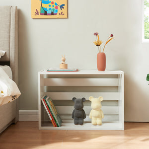 [en.casa] Bijzettafel Rønde 43x64x33 cm wit