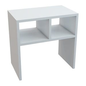[en.casa] Bijzettafel Ravnsborg met 2 planken 50x50x30 cm wit