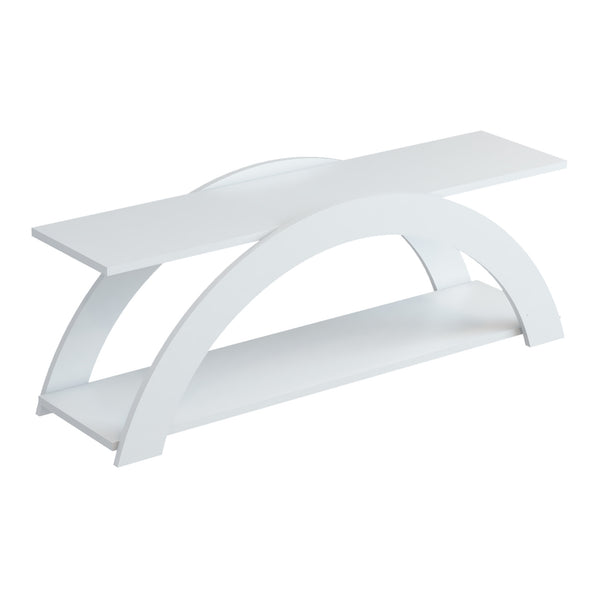 [en.casa] TV meubel Langebæk met plank 45x120x33 cm wit