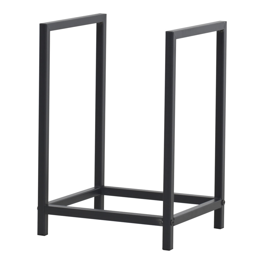Kaminholzregal Torsås 40x30x50cm uit staal zwart [en.casa] - premiumXL