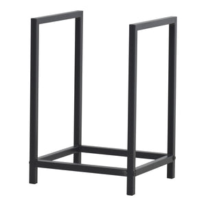 [en.casa] Brandhout rek houtopslag Torsås 40x30x50 cm zwart