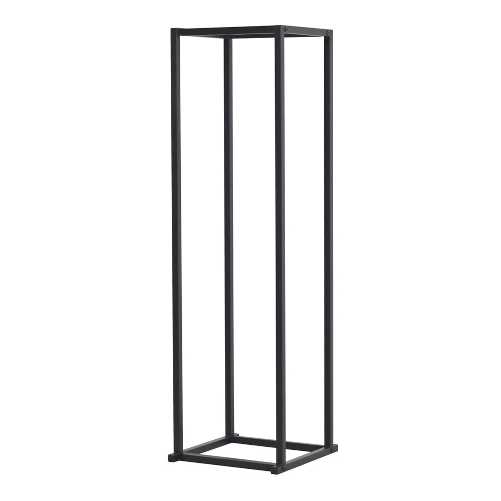 Kaminholzregal Tibro Staal 35x35x120 cm Zwart [en.casa] - premiumXL
