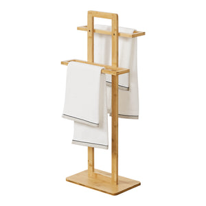 [en.casa] Handdoekrek Træna 85x33,5x20 cm bamboe