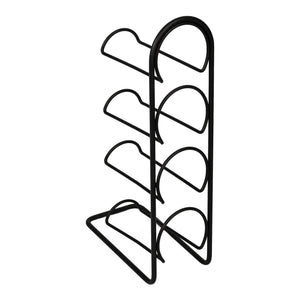 [en.casa] Wijnrek Anchamps metaal 43,5x11,5x21 cm zwart