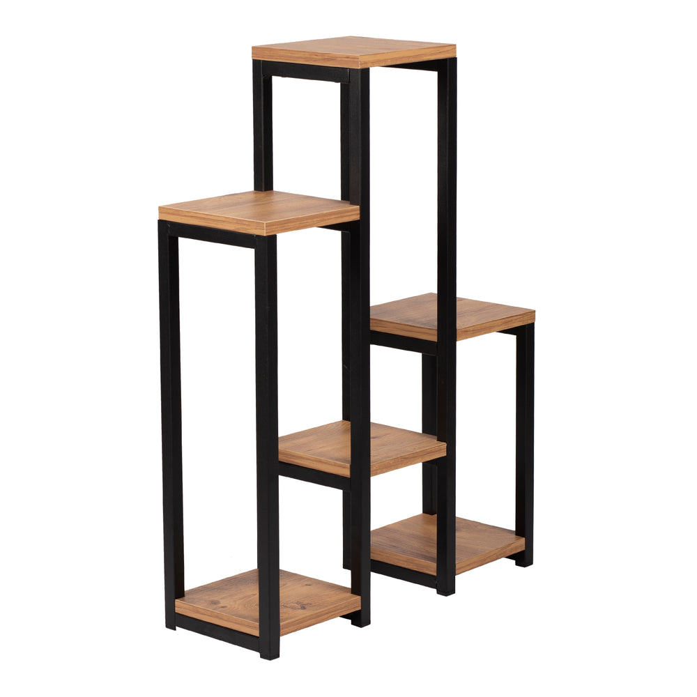 Plantenrek Rosenholm met 6 planken houtkleur [en.casa] - premiumXL