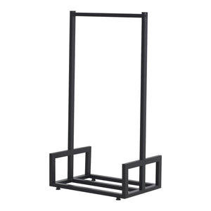 [en.casa] Brandhout Thisted rek houtopslag 50x35x95 cm metaal zwart