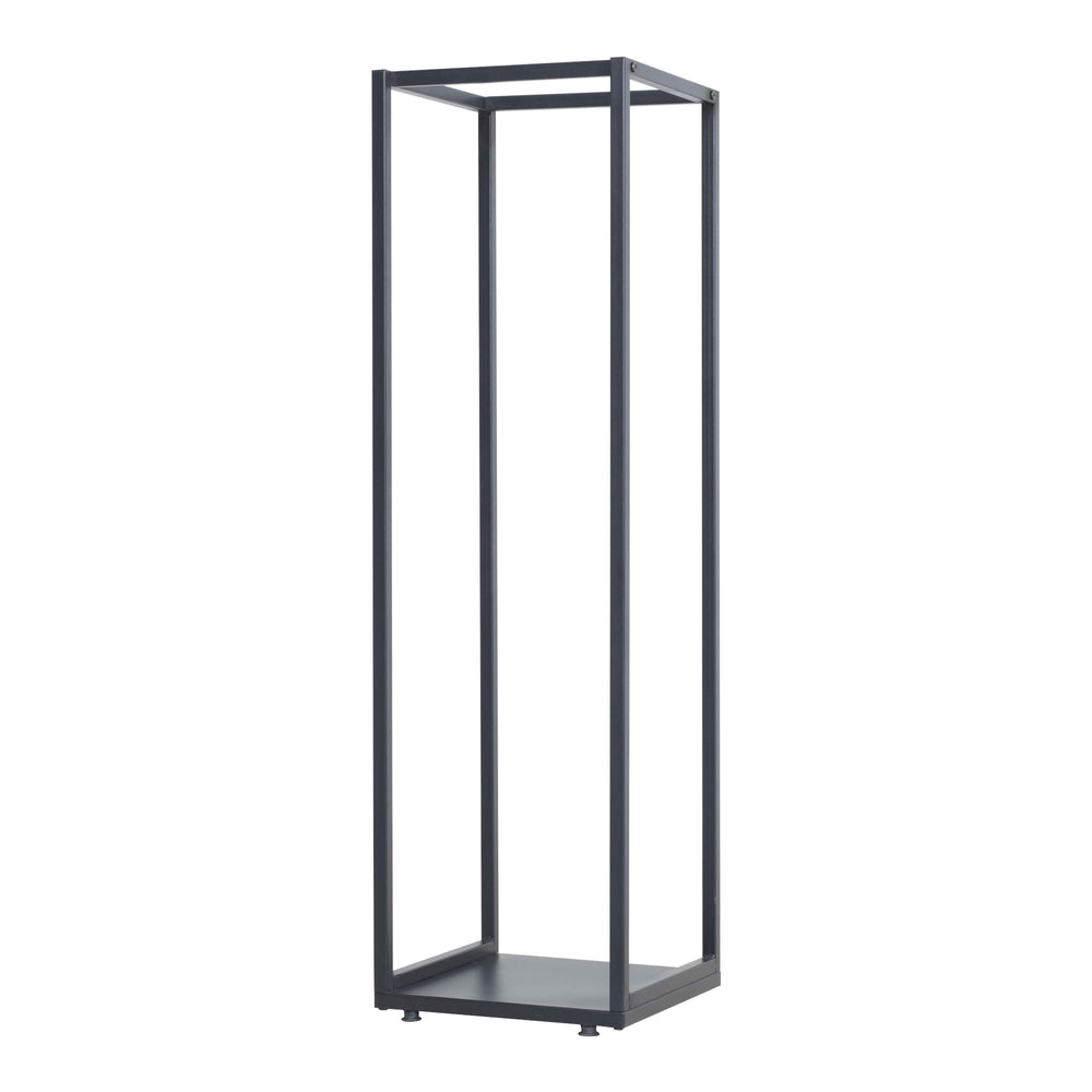 Kaminholzregal Tornved Staal 35x35x120 cm Zwart [en.casa] - premiumXL