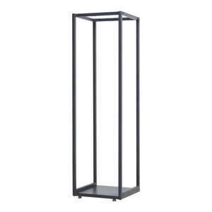 [en.casa] Brandhout rek Tornved houtopslag 35x35x120 cm zwart