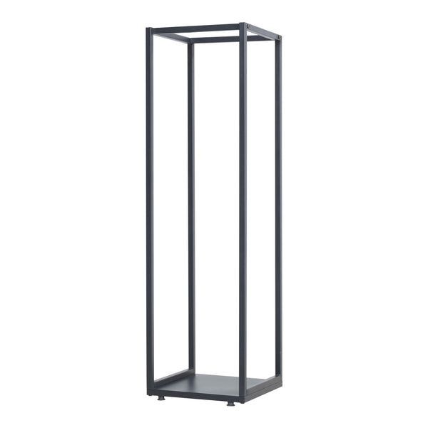 [en.casa] Brandhout rek Tornved houtopslag 35x35x120 cm zwart