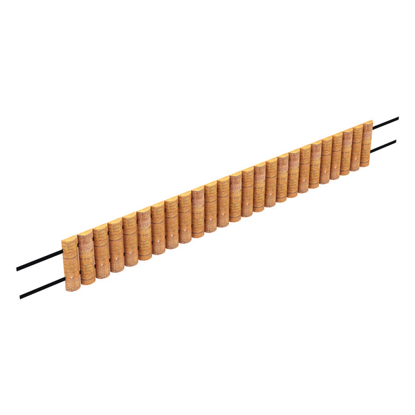 Palissade Rotta bois de pin 150 x 20 cm naturel [en.casa]