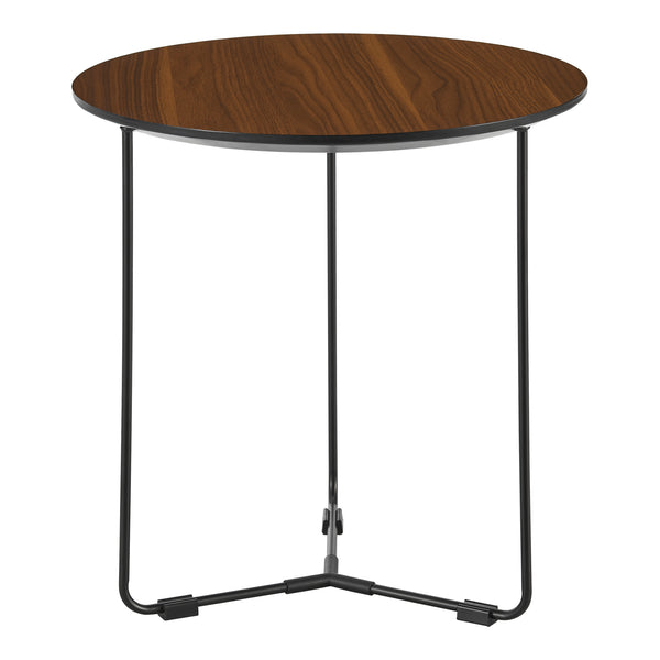 Table d'appoint Böhen 42 x 39,5 cm effet noyer noir [en.casa]