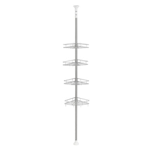Étagère de douche télescopique Haapavesi acier inoxydable 90 - 300 cm chrome [neu.haus]