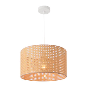 lux.pro Hanglamp Shrewsbury 160x32 cm wit en beige E27