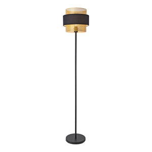 lux.pro Staande lamp Albans vloerlamp 160x30 cm zwart en goudkleurig